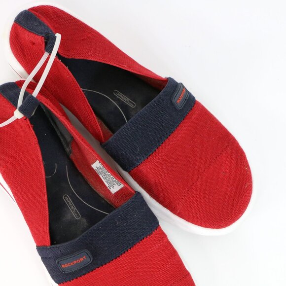 *Rockport Women's XCS Rock On Air Comfort Slip-on Red Berry Gore Sneaker - Picture 4 of 5